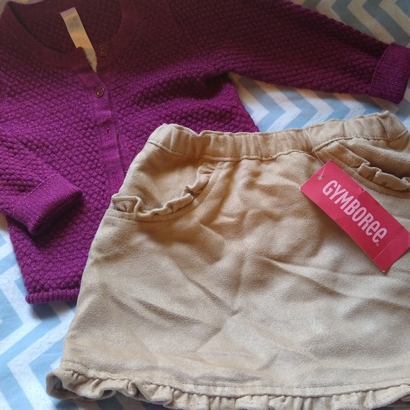 Tan Suede Skirt - Picture 3 of 3